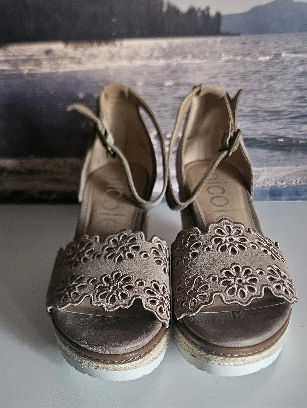 NWOT Nicole Sandal Wedges